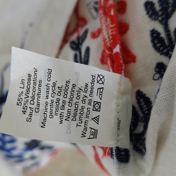 J.Crew Embroidered Linen Blend White Maxi Dress Womens XL - Picture 8 of 9